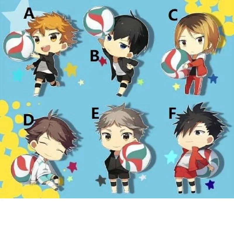Haikyuu! Shoyo VOLLEYBALL Acrylic Anime Keychain Strap Figure Cute High Kyuu!