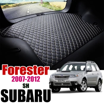 

Leather Car Trunk Mat Auto Carpet Tail Cargo Liner For Subaru Forester 2007-2012 Trunk Boot Mat SH Rear Liners Pad 2008