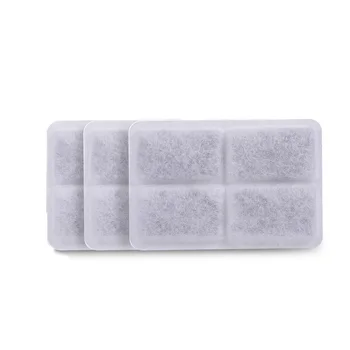

New 4PCS Activated Carbon Filters Charcoal Water Filter and Sponge Filter set Replacement for Fountain Pet Dogs Cats Water Dispe