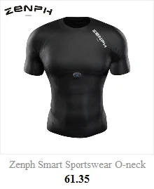 Zenph умная спортивная одежда с o-образным вырезом короткая Eleeve умная Футболка Высокая эластичность быстросохнущая смарт-рубашка с контролем в реальном времени