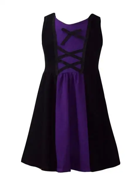 evil queen Lilo/платье с вышивкой; костюм для девочек; костюм Лило на день рождения; наряд для дня рождения; Гавайское платье; детское платье принцессы - Цвет: evil queen