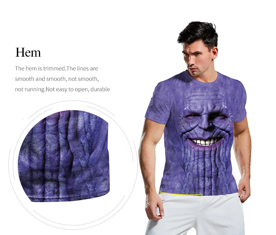Thanos 3D печатных футболки для мужчин косплей Мстители 4 с коротким рукавом обтягивающая рубашка Лето Йога Спорт Тренажерный зал Топ для мужчин фитнес