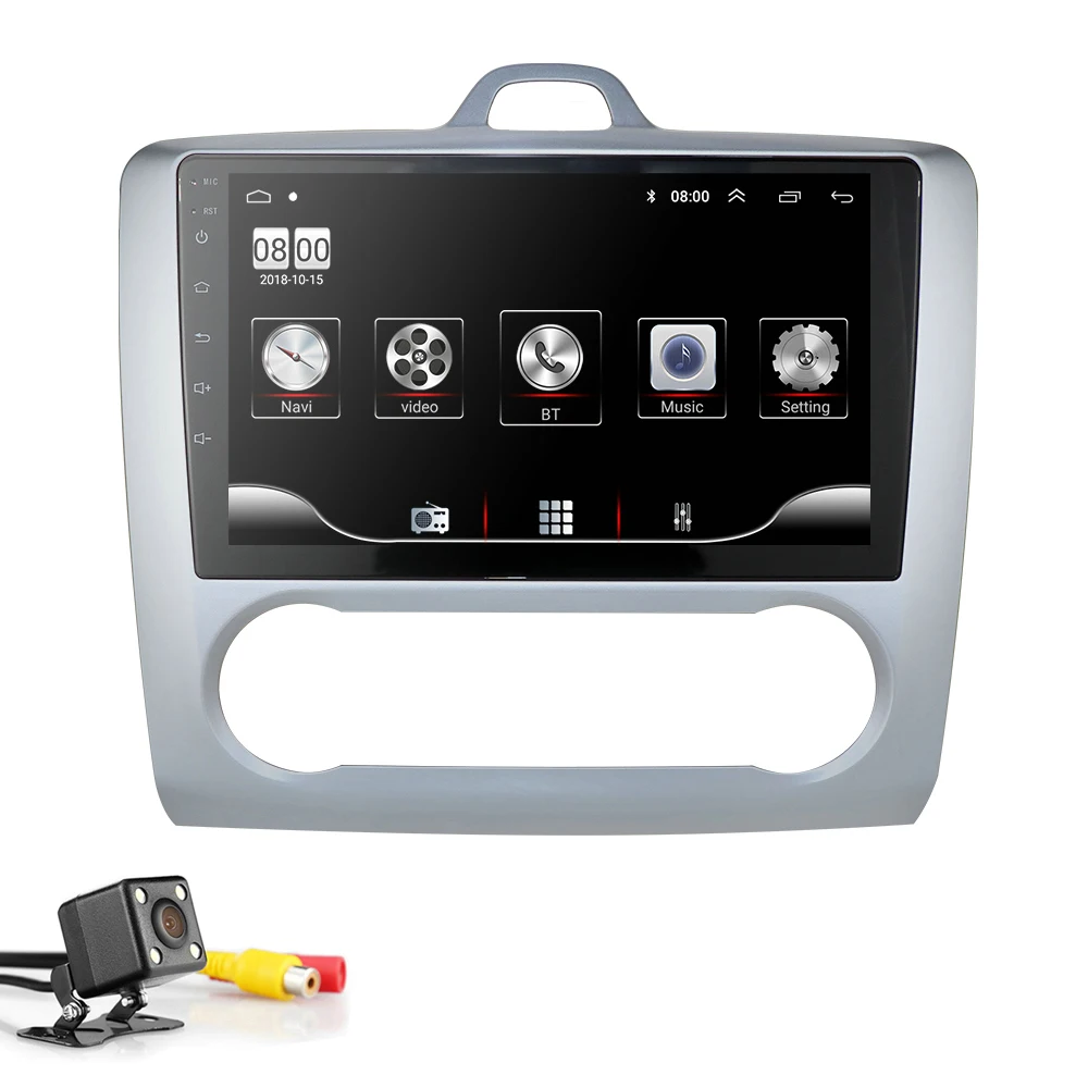 Для 2004 2005 2006-2011 Ford Focus Exi на Android 9,0 2 DIN 9 дюймов gps навигация Сенсорный экран четырехъядерный автомобильный радио головное устройство wifi - Цвет: Camera4