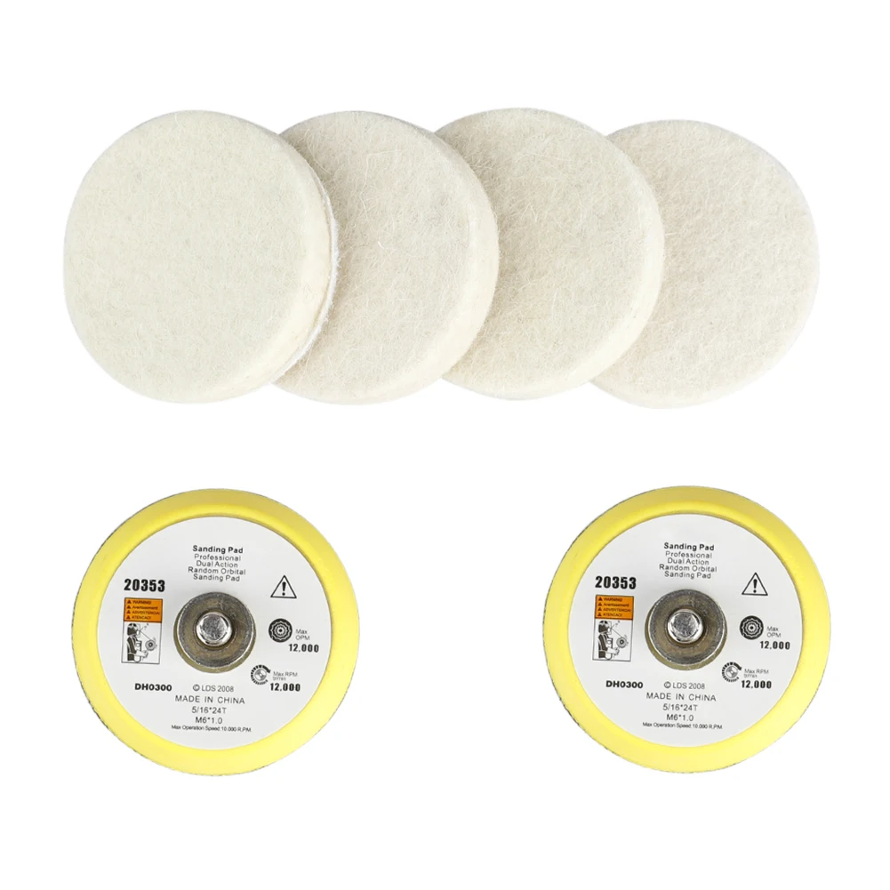 

6mm 34pcs Glass Polishing Kit Cerium Oxide Powder with Polishing Pad Wheel Sandpaper Grinding Disc for Glass Porcelain Polishing