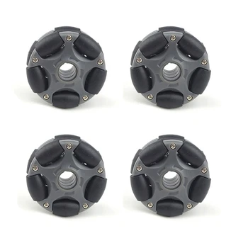 

4Pcs 58mm Plastic Omni Wheel for Robot Kit Servo Motor Omni Wheel 14135