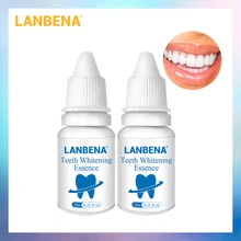2 шт. LANBENA отбеливание зубов пудра с эссенцией гигиена полости рта Чистящая сыворотка Удаляет налет пятна Отбеливание зубов стоматологические инструменты