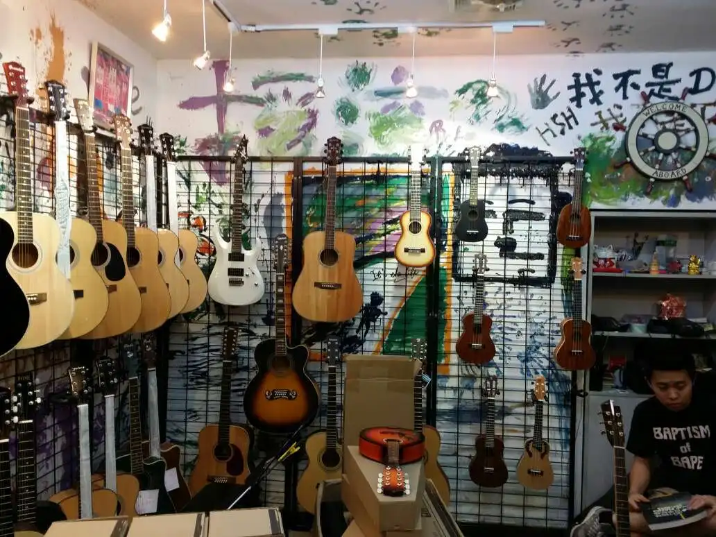 

[Jade Que Instrument] Top Grade Instrument Showing Stand Grid Piano Guitar Free-Flight Combination Guitar Net Frame