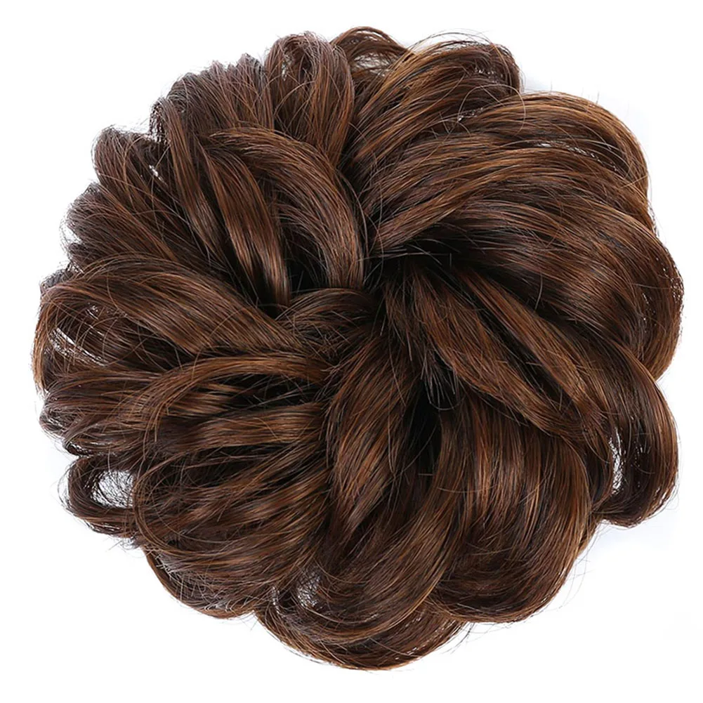 Легко носить резинки для волос булочка для наращивания синтетический шиньон волос JS26 - Цвет: 230