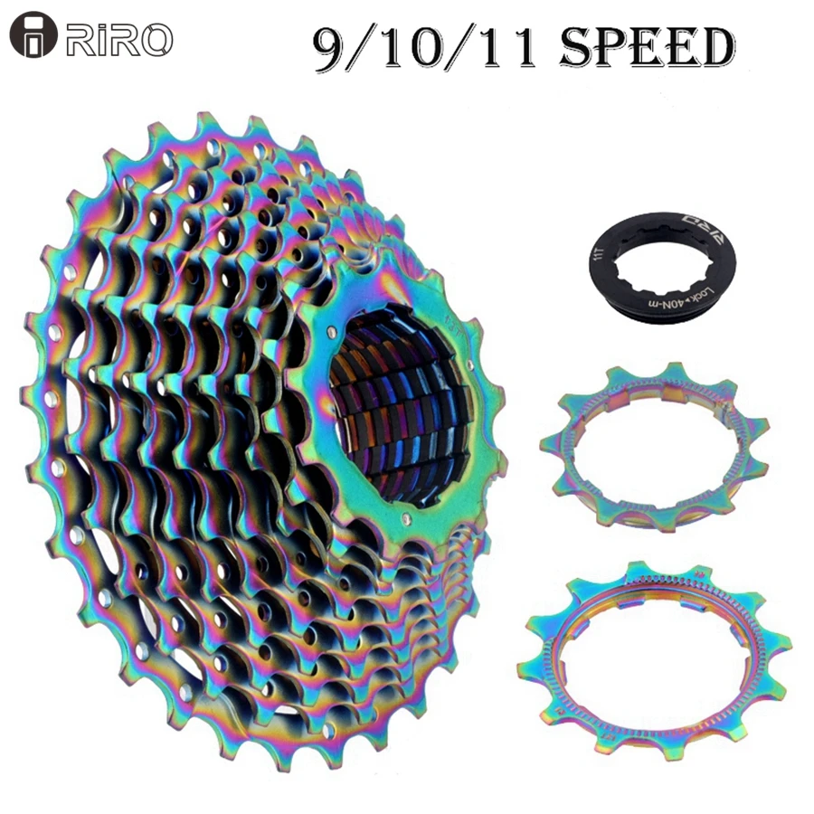 

riro Road Fold Bike Cassette 9S 10S 11S Speed Flywheel 11-28T Bicycle Cassette Freewheel Sprocket Bicycle parts for Shimano SRAM