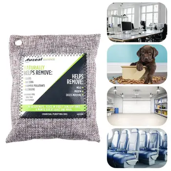 

Large 200g Bags - Activated Bamboo Charcoal All Natural Air Freshener Eco Friendly Odor Eliminator And Moisture Absorber