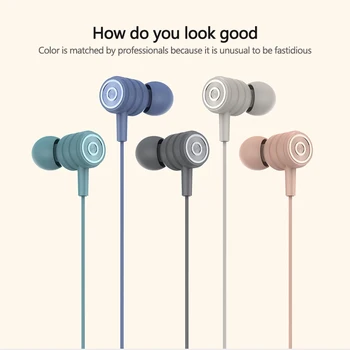 

New In-ear Wired Headset High Bass Dual Drive Stereo In-Ear Metal Earphones With Microphone Volume Control Earbuds For Cell