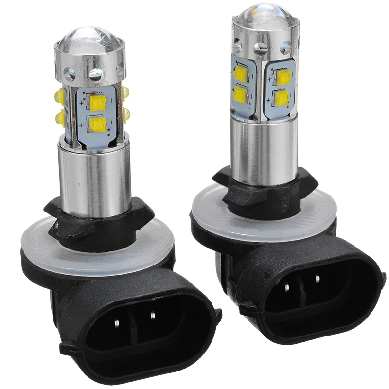 2pcs 881 LED Headlight 100W Signal Door Reading Bulb For Polaris Sportsman 300 400 450 500 550 570 White LED Lighting