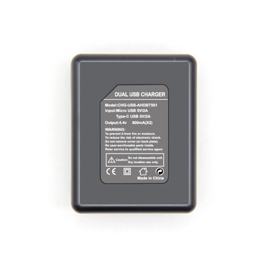 USB порт двойной слот замена безопасный портативный эффективный Путешествия Камера Быстрый стабильный ток зарядное устройство для Gopro Hero 5 6 7