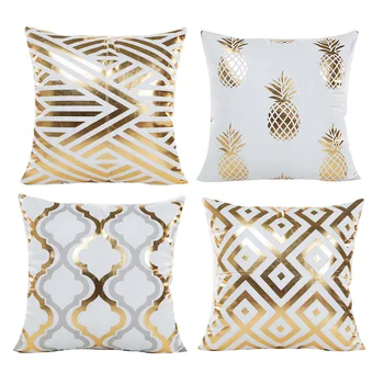 

4PCS Home Pillow Case Living Room Pillowcover Flower Printed Pillow Case For Flamingo Bedroom Pillowcase 45*45cm