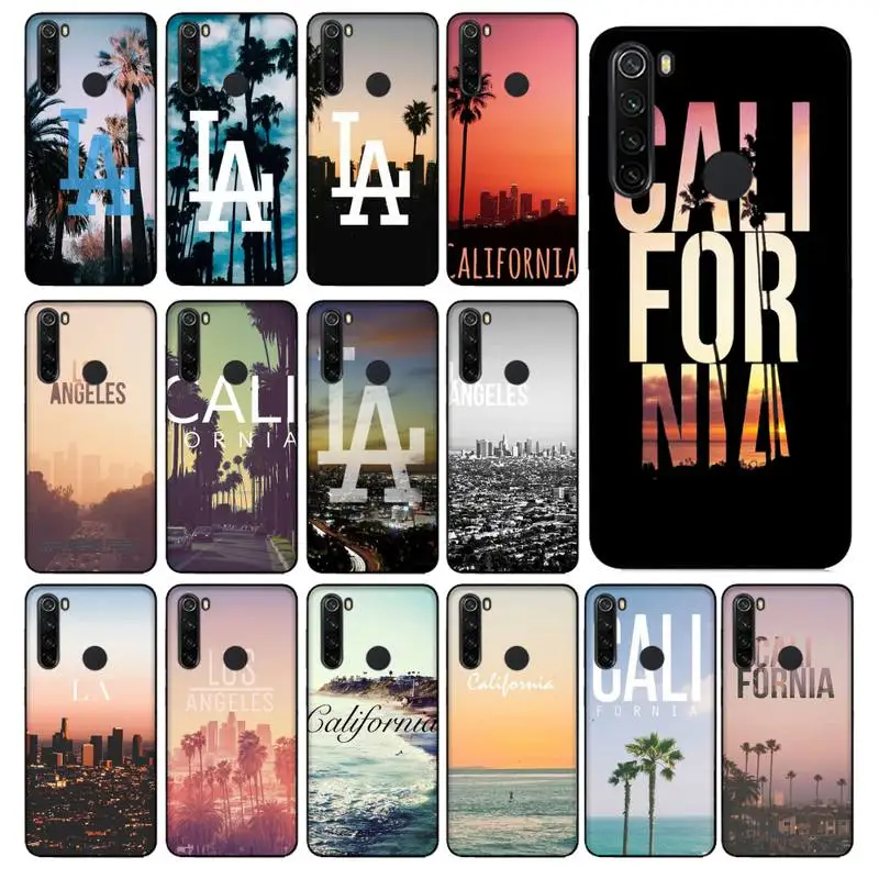 Motirunner Travel Los Angeles California Custom Photo мягкий чехол для телефона Xiaomi Redmi 5plus 5A 6 6A 7 7A Note 8 8T