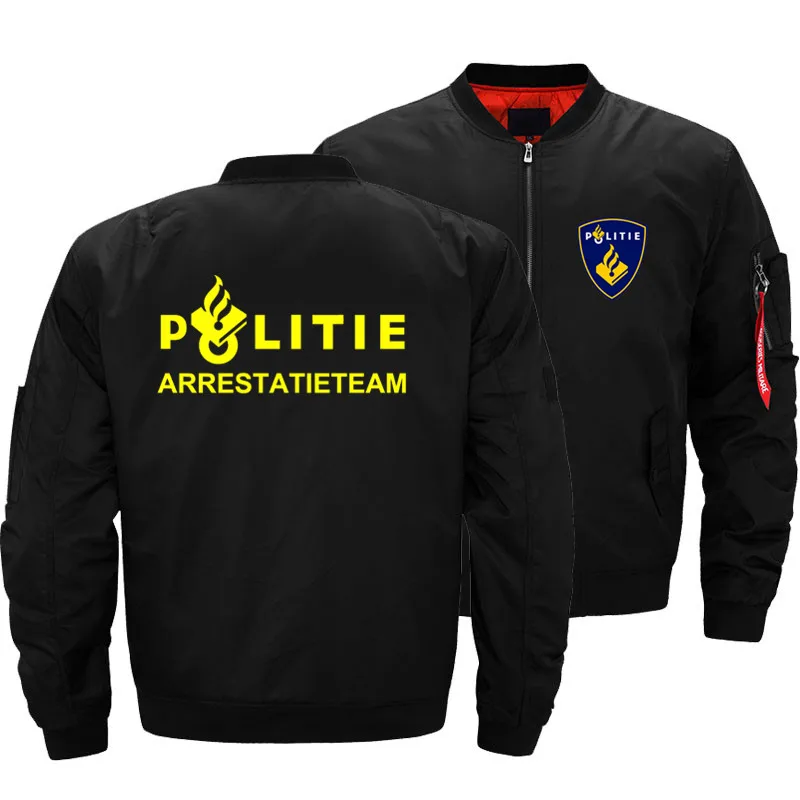 Ma1 курточка-бомбер, голландская полиция, Мужская одежда, уличная зимняя куртка, пальто, ветровки, военная куртка для мужчин