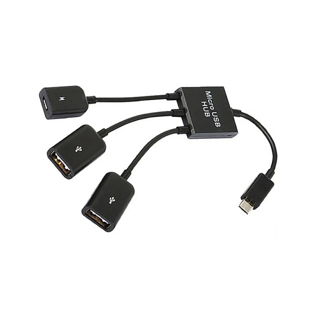 Micro Usb Otg Hub One for Three with Power Supply and Mouse Keyboard | Компьютеры и офис