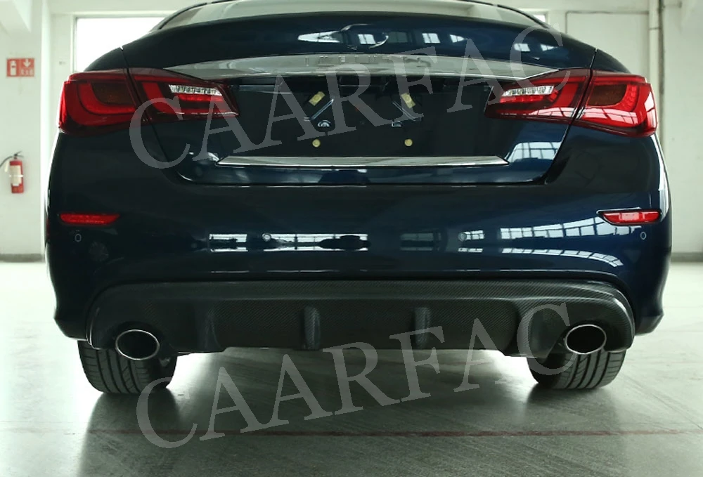 Углеродное волокно/frp зад бампер для губ Диффузор спойлер для Infiniti Q70 Седан 4 двери- Защита бампера автомобиля Стайлинг автомобиля