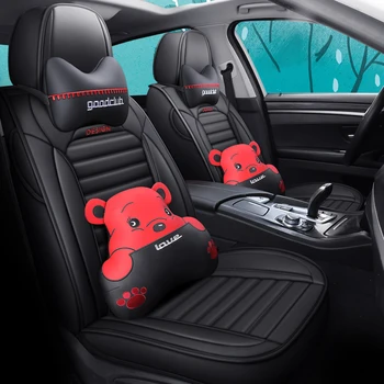 

Full Coverage Eco-leather auto seats covers PU Leather Car Seat Covers for mercedes benz m class ml 350 ml320 w163 w164 w166 gle