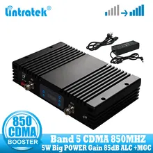 Lintratek супер мощность CDMA 3g UMTS 850 МГц усилитель сигнала GSM 850 МГц мобильный телефон сотовый усилитель сигнала с высоким коэффициентом усиления ретранслятор