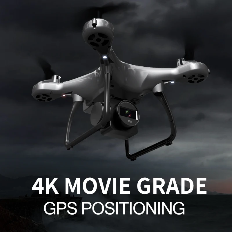 Мини-Квадрокоптер с дистанционным управлением Wi-Fi FPV GPS 4K камера HD 50x Zoom видео