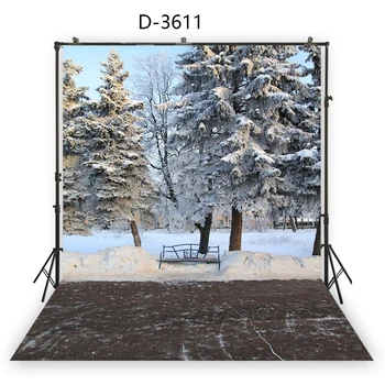 

HuaYi beautiful snow decoration winter scene background photography for photo studio photoshoot photography backdrops