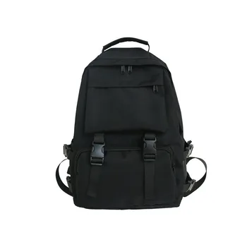 

Large Fashion Youth Black Backpack Unisex Travel Outdoor Camping Oxford Backpack Teenage School College Student Laptop Backpack