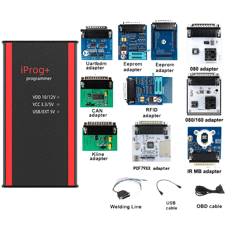 Диагностический OBD2 iPROG + Iprog Pro программатор V85 3 в 1 IMMO коррекция пробега сброс