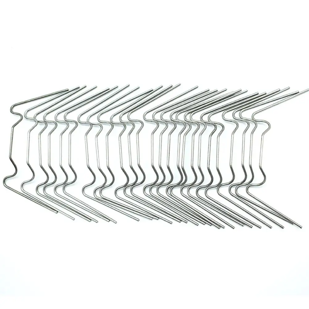 100 Clips De Vitrage Pour Serre En Acier Inoxydable Type W - Fixation Solide Et Antirouille Jemcgrl