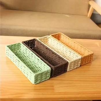 

Multifunctional Desktop storage basket Sundries Organizer Container Case Makeup Storage Box Stationery Gift home Office Supplies