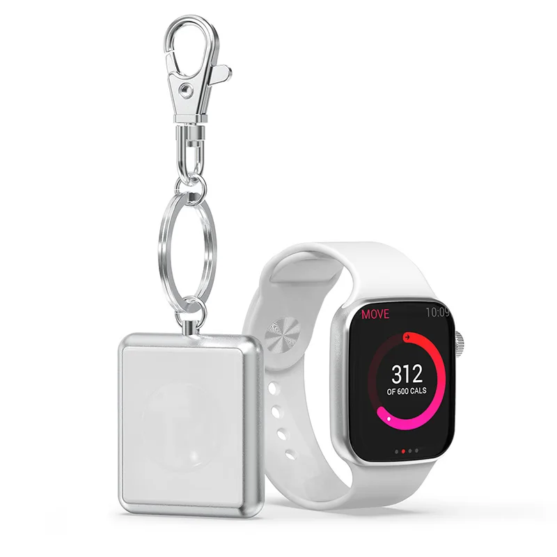 

Wireless Watch Charger for Apple Watch i Watch 2 3 4 Portable Pocket Magnetic Charger With Key Chain for Travel Outdoors