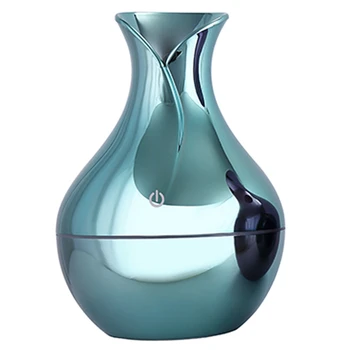 

New 130Ml Usb Ultrasonic Air Humidifier Diffusers Aromatherapy Essential Oil Diffuser Humidifier Plating for Home Office Blue