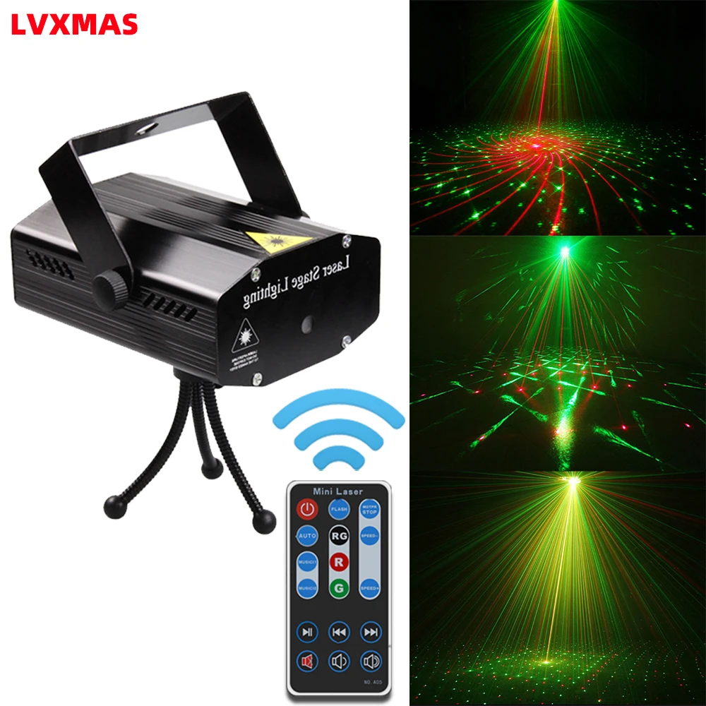 led disco light laser projector 5w 110v 220v christmas decorations laser stage light dj sound party lights dj show xmas