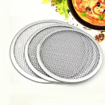 

1pc Thickened Pizza Mesh Dish 6 Inch-10 Inch Aluminum Sieve Dish Drying Baking Baking Pizza Mold Mesh Pizza Pizza Dish R7P9
