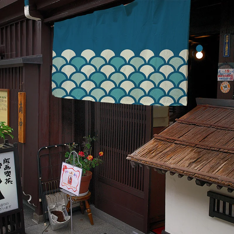 Японские декоративные подвесные занавески, ресторанная дверная головка, короткий занавес, магазин, половина занавески, кухонное полотенце, занавеска - Цвет: 17