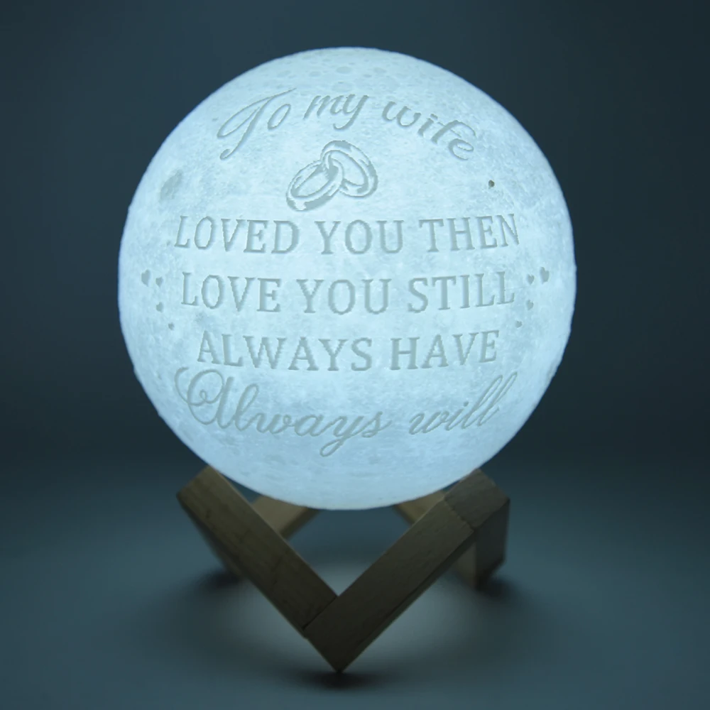 Price 3D Moon Lamp Night light for girlfriend Wife Wedding anniversary gifts LED Night lamp Moon Light for Christmas Birthday