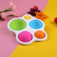 Crianças adulto simples dimple fidget brinquedo pops it anti stress mão iluminação educacional precoce intensivo formação brinquedos