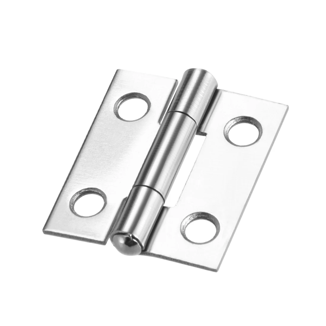 

uxcell 0.98" Hinge Silver Door Cabinet Hinges Fittings Brushed Chrome Plain 4 pcs