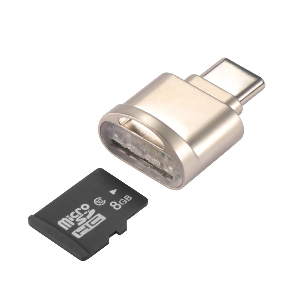 Портативный адаптер USB 3,1 для type-C адаптер USB-type C Micro конвертер OTG адаптер с TF SD кард-ридером для ноутбуков смартфонов