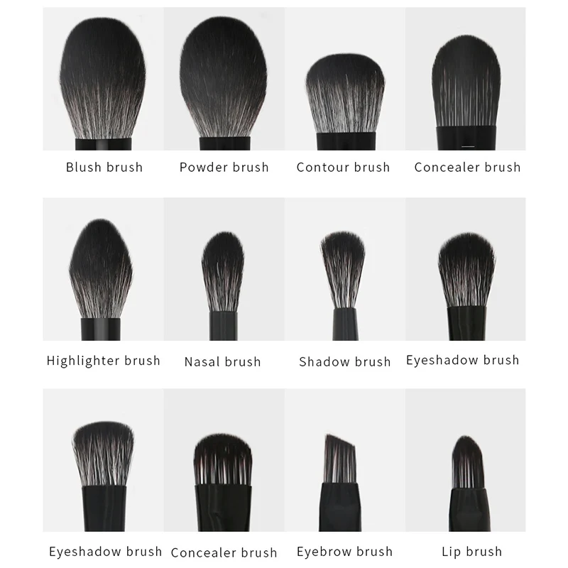 

12Pcs/Set Makeup Brush Loose Powder Foundation Blush Lip Eye Makeup Brush Set OR88
