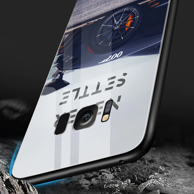 Чехол из закаленного стекла для Samsung Galaxy S8 S9 S10 Plus, чехол для телефона OnePlus 3 3T 5 5T 6 6T 7 7 Pro, роскошный противоударный жесткий чехол