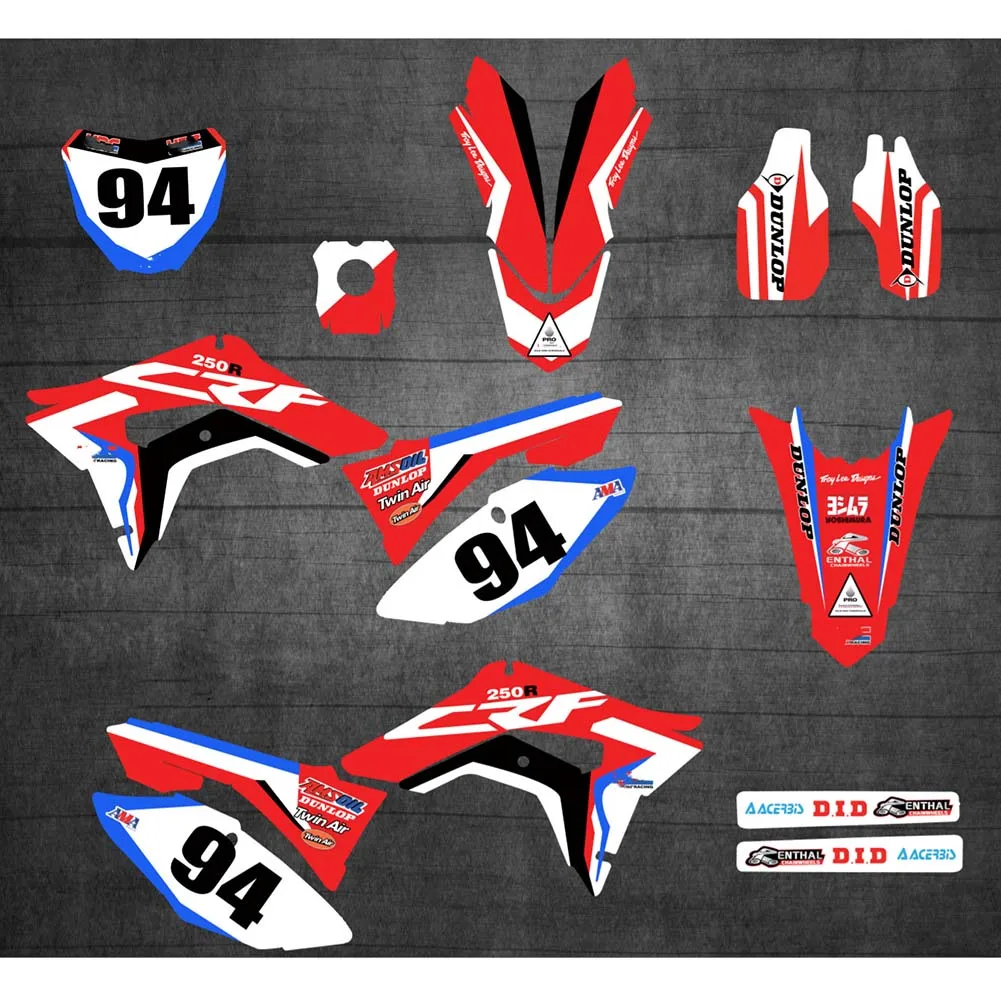 Наклейки для Honda CRF 250R CRF250R 2018 2019 2020 2021 CRF450R 2017 CRF450 | Автомобили и мотоциклы