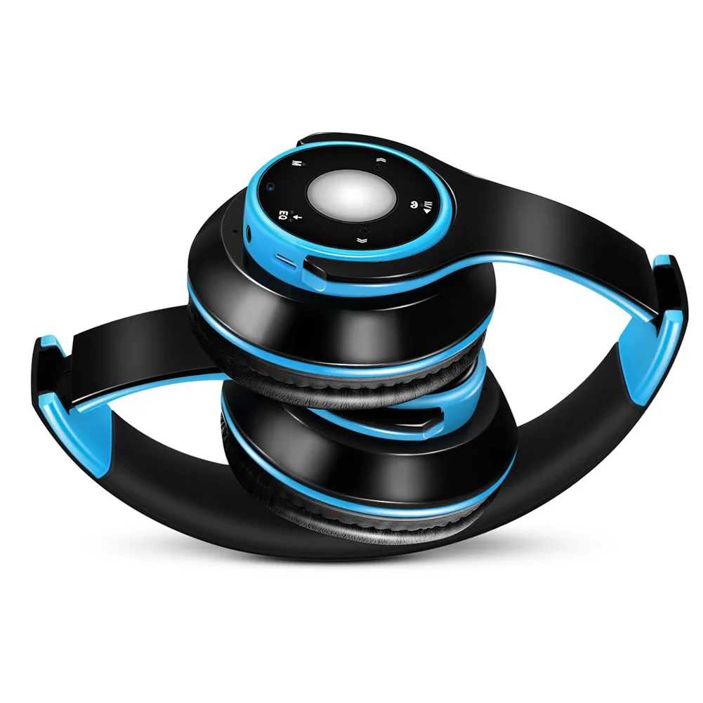 Наушники с шумоподавлением, Bluetooth, многофункциональные, стерео, спортивные, складные, гарнитура, беспроводные наушники, настраиваемые, голосовые, свободные руки