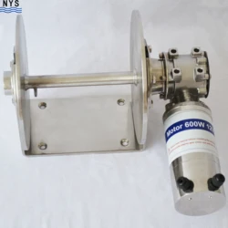 Treuil à tambour électrique en acier inoxydable, 12V/24V, 1600W 