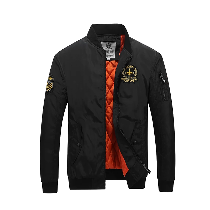  Bomber Male pilot jacket men thermal Tactical Jacket Military Winbreaker Baseball Jacket Custom win