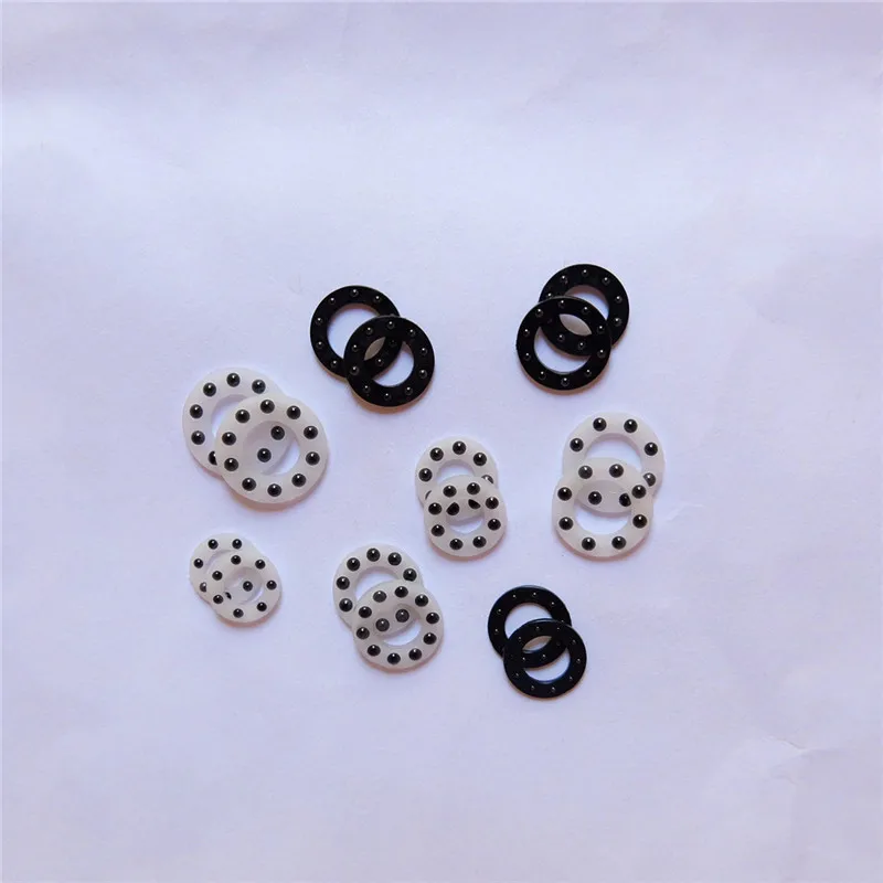 10 개/몫 9.7x5.2x1.588mm 접는 칼 액세서리 베어링 세라믹 볼 고무 플랫 ..