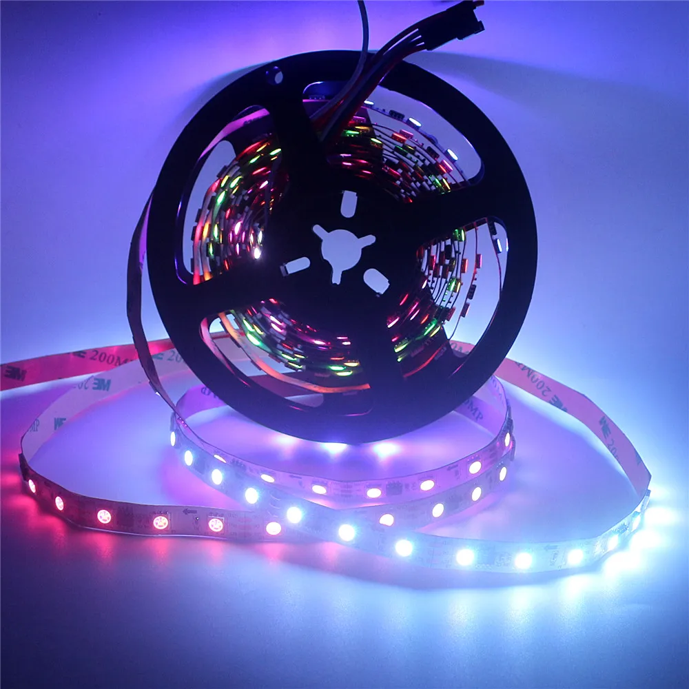 Светодиодная лента WS2811 12 в пост. Тока 5050 RGB Адресуемая цветная гибкая цифровая 1 Ic