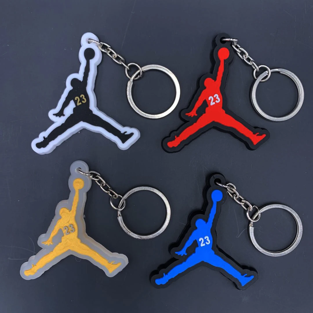 

Keychain Mini Silicone Jordan 23 Key Chain Woman Men Kids Gift Key Ring boyfriend gift Basketball Sneaker Porte Clef