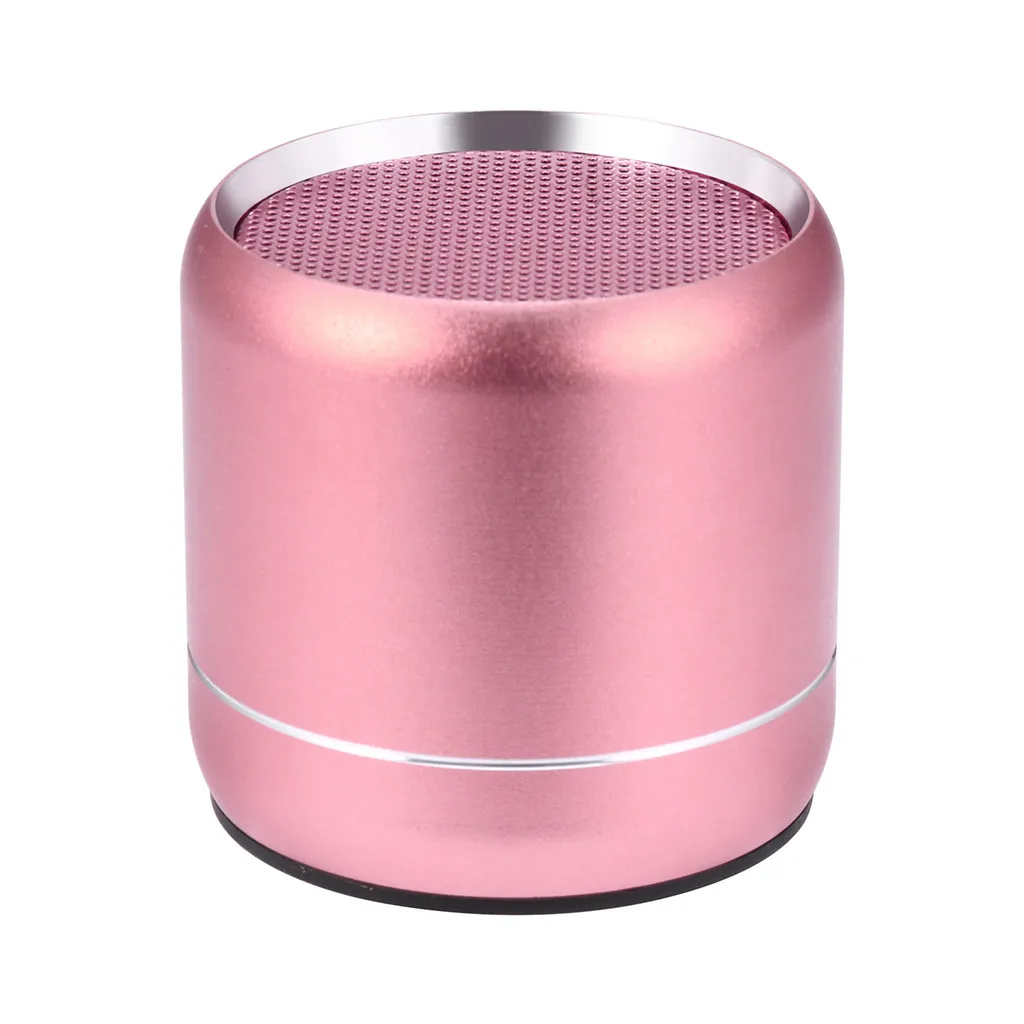 Розовый Bluetooth динамик s перезаряжаемый HIFI портативный мини беспроводной Blueteeth стерео звук колонка блютуз zz6 - Цвет: Розовый