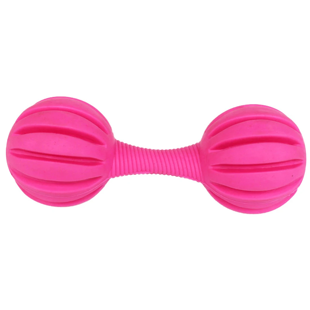 

New Rubber Dumbbell Dog Toy Funny Interactive Teething Chew Dog Toy Dog Doggy Dental Care For Dog Pet Accessories